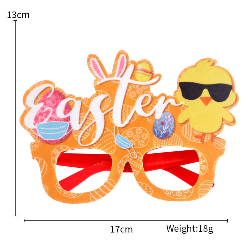 Wholesale Easter Glasses Children Adult Holiday Party Decoration Supplies Rabbit Egg Glasses Frame