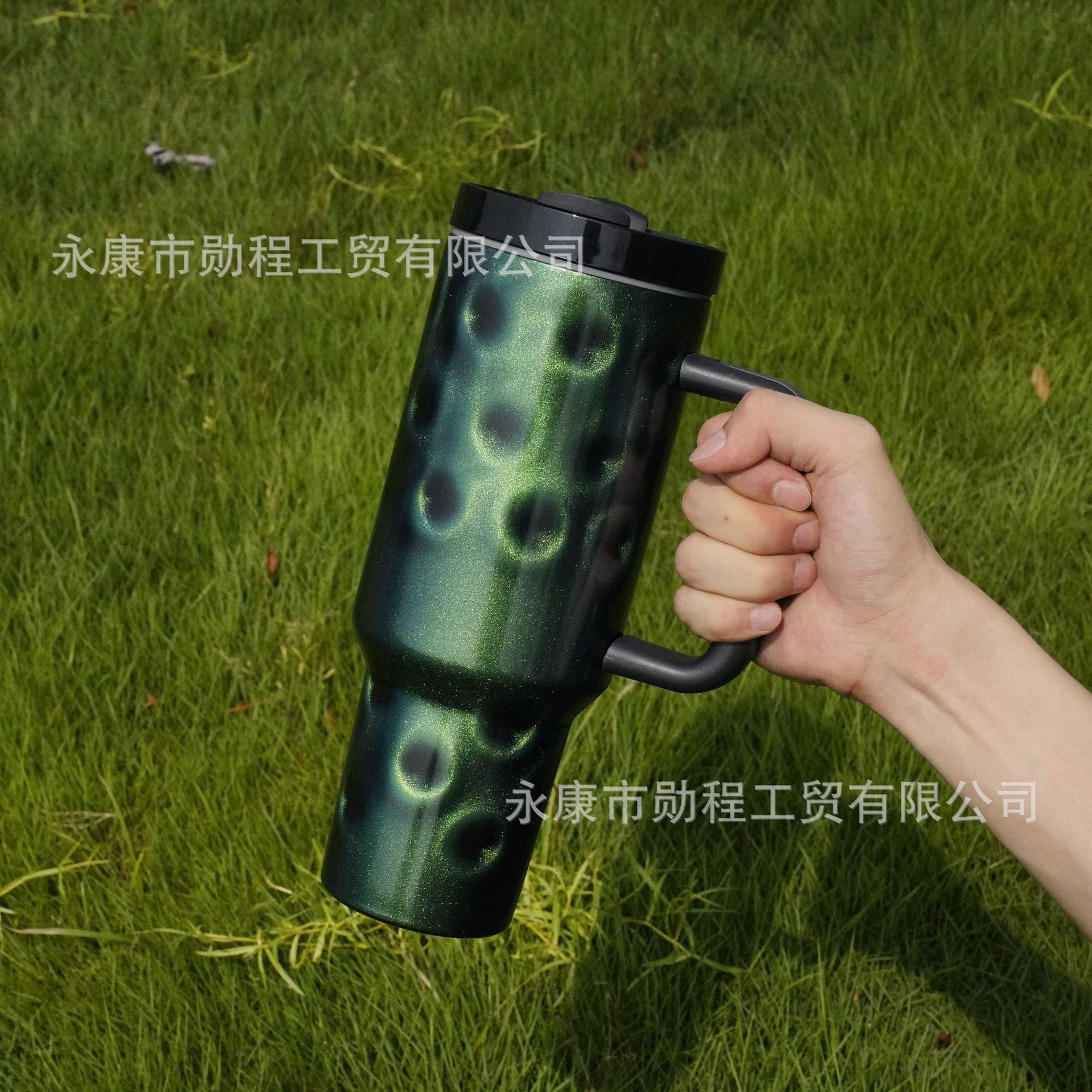 Wholesale Large Capacity 40oz Car Cup Stainless Steel Handle with Straw Insulation Cup