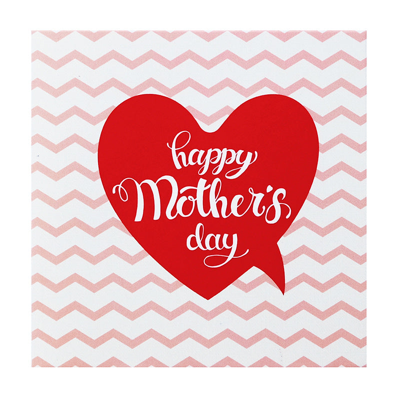 Wholesale of 10pcs/pack Paper Love MINI Square Mother's Day Greeting Cards