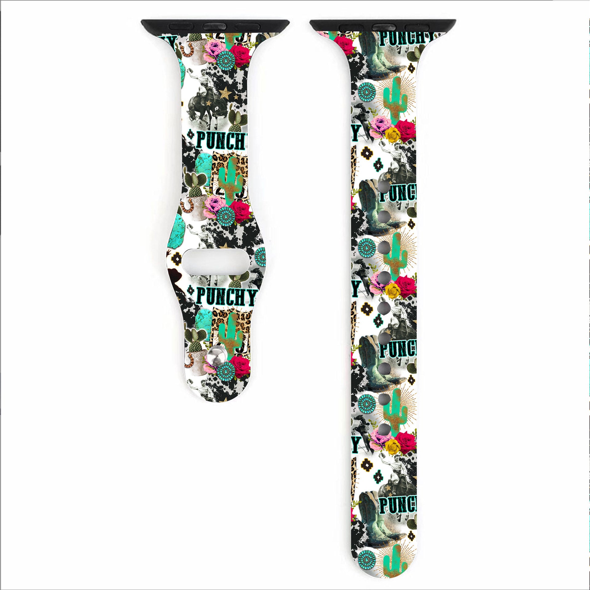 Wholesale Silicone Aztec Printed Watch Strap