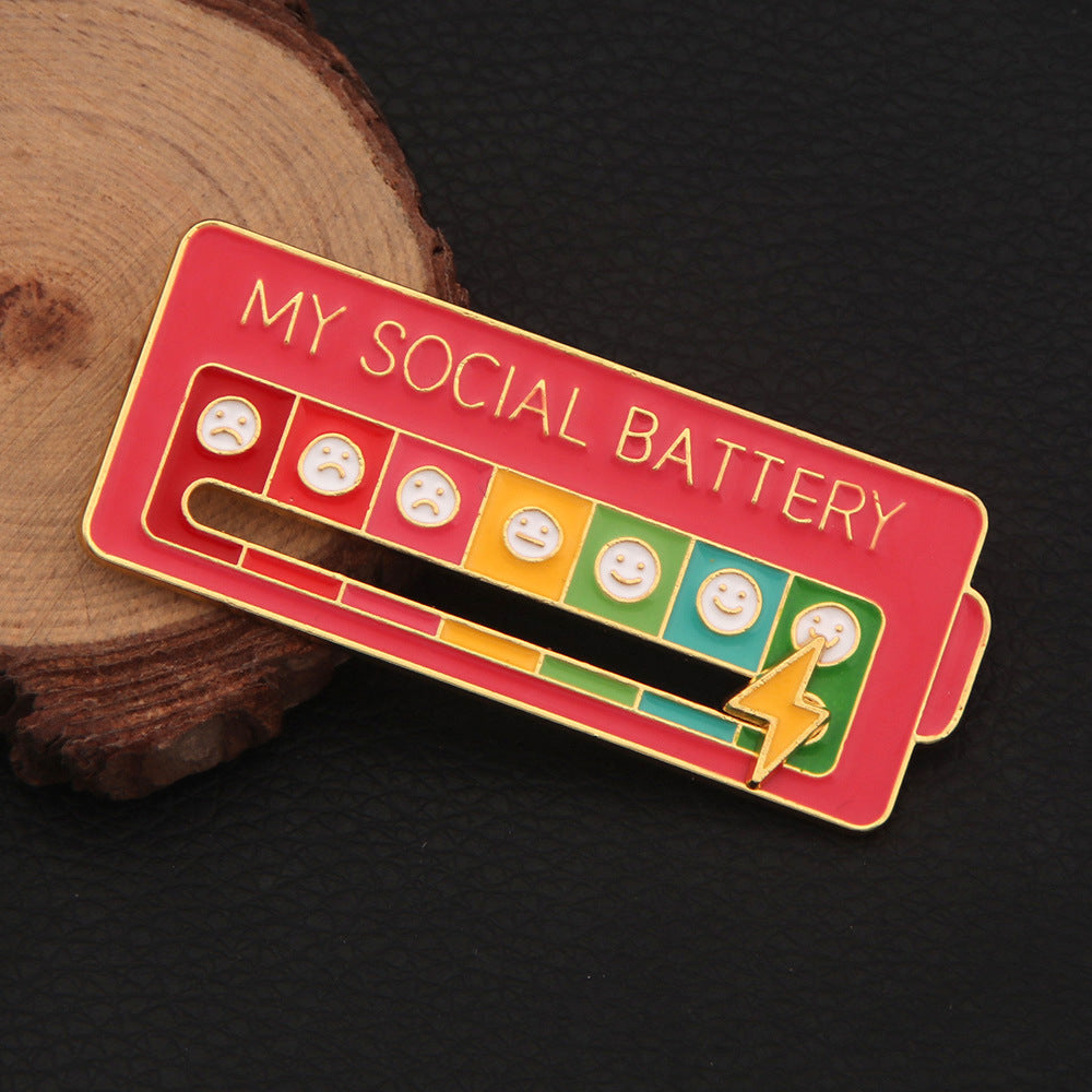 Wholesale Mood Expression Battery Power Creative Necklace