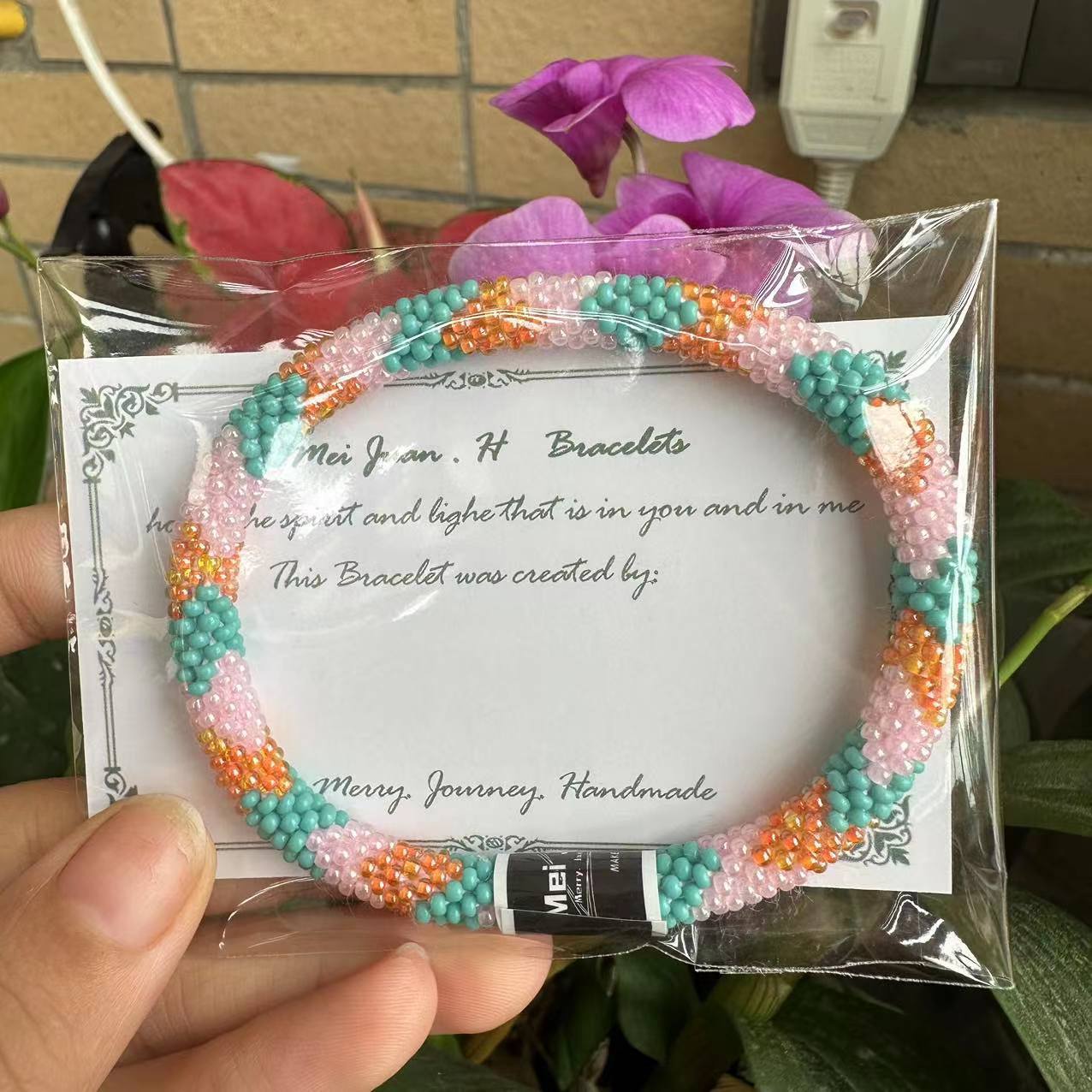 Wholesale Japanese Bohemian Rice Beads Fragrance Diffuser Bracelet