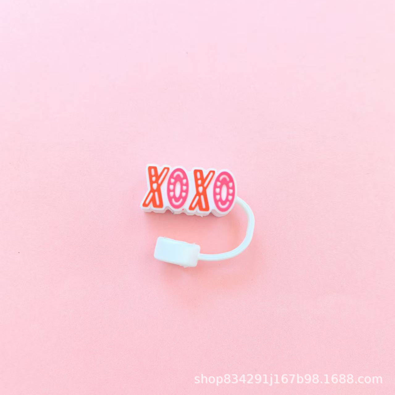 Wholesale 10mm Glass Straw Dust Cover Cover Silicone Food Grade Straw Dust-proof Staley Water Cup Leak-proof Valentine's Day