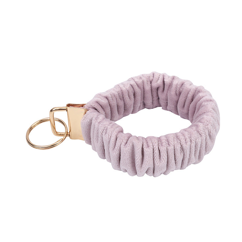 Wholesale Fabric Velvet Large Intestine Ring Key Chain