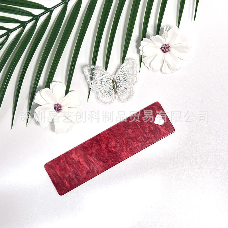 Wholesale 10pcs/pack water pattern board series acrylic bookmark DIY pendant