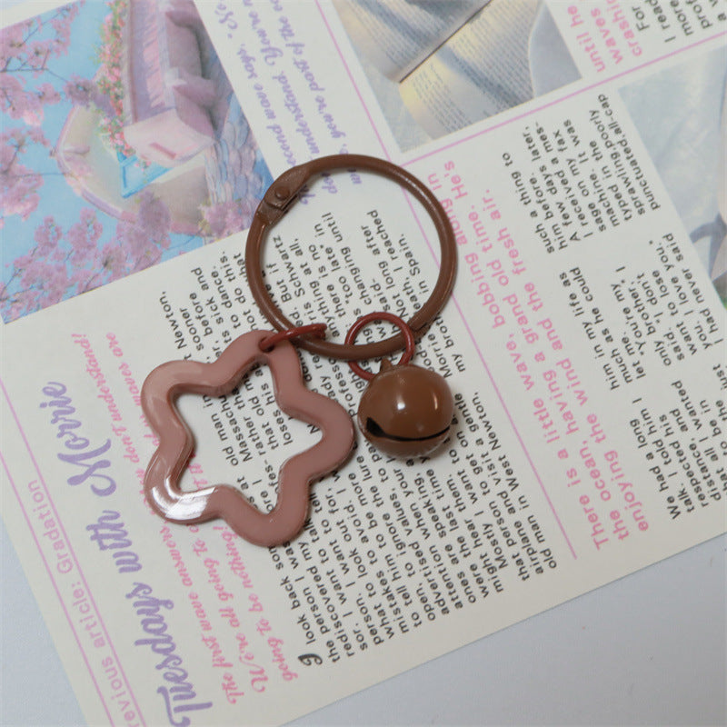 Wholesale Acrylic colorful five-pointed star key chain