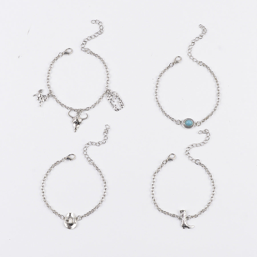 Wholesale Retro Western Cowboy Style Set Bracelet