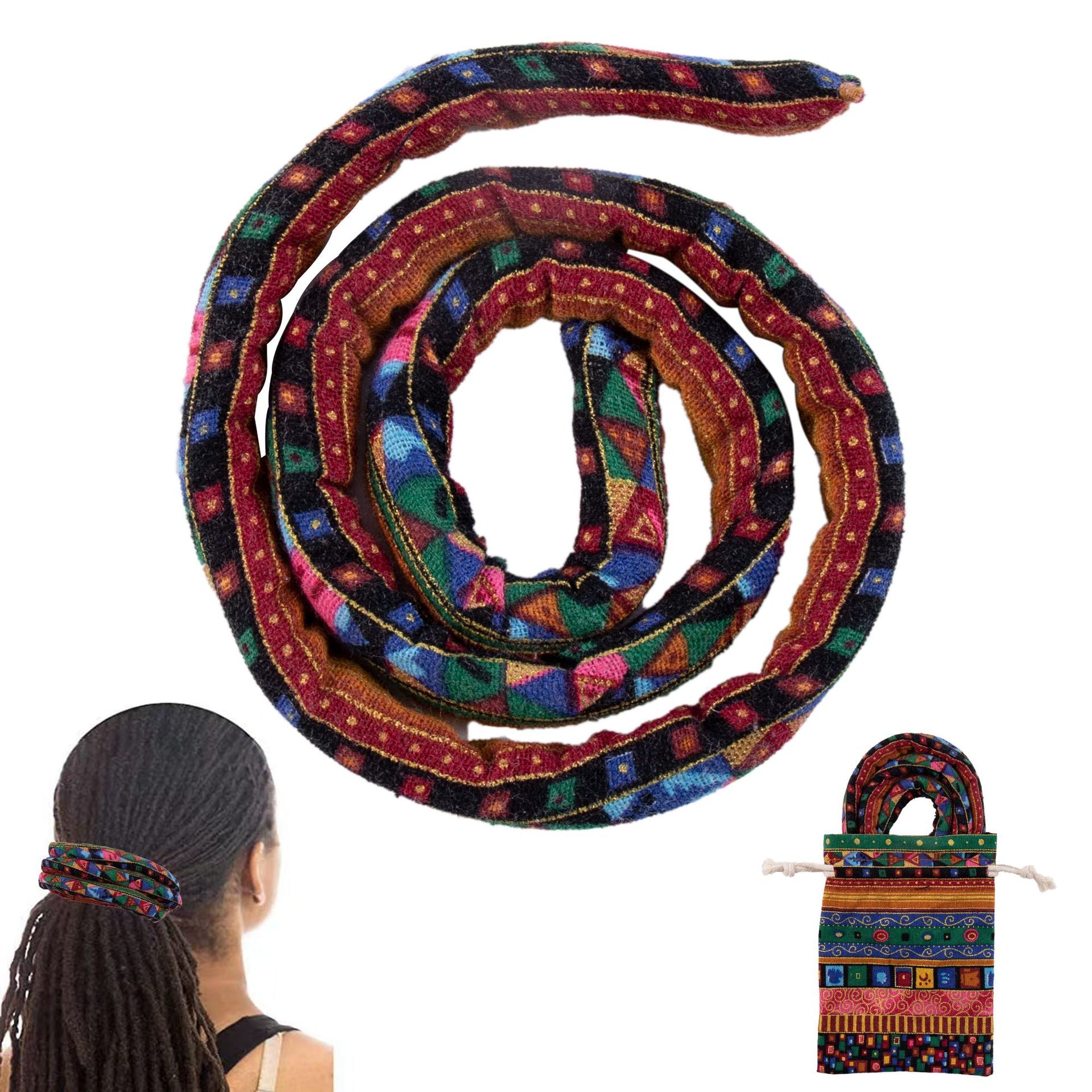 Accesorios de rastas étnicas de tela al por mayor