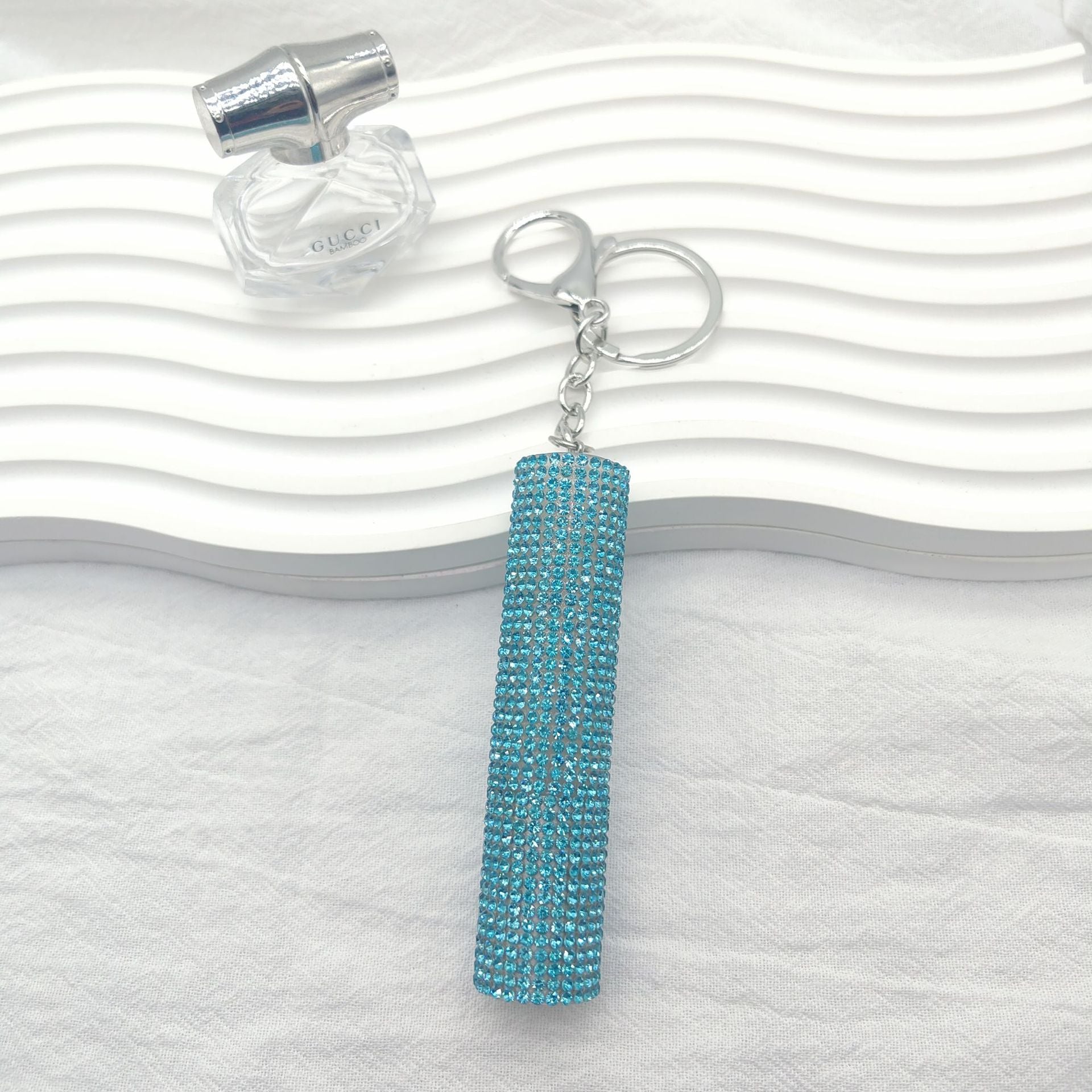 Wholesale  Full Diamond Creative Mini 10ml Perfume Bottling Keychain