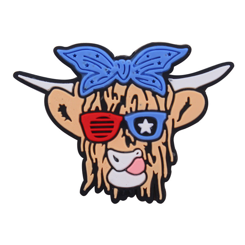 Wholesale of 3PCS/PACK American Independence Day Silicone Beads