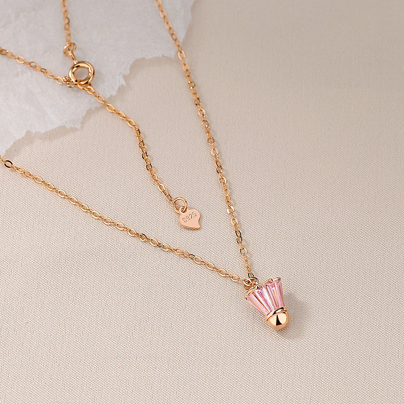 Wholesale 925 Silver Badminton Necklaces