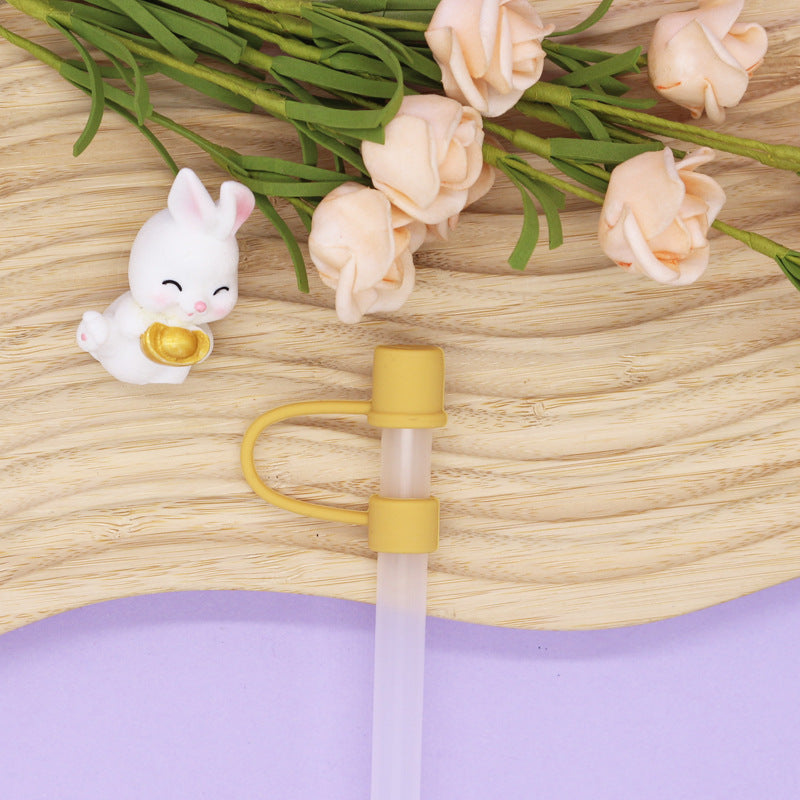 Wholesale 10mm Silicone Straw Cap Dustproof Plug