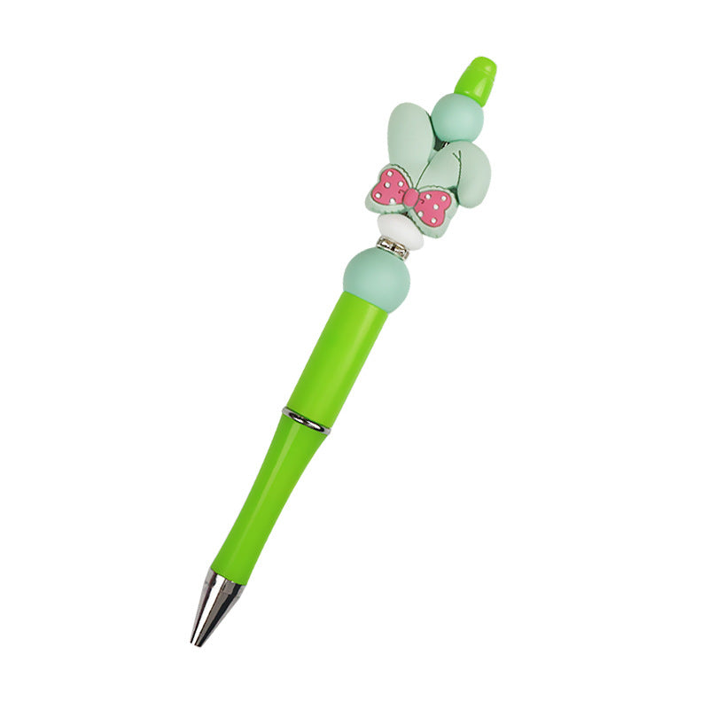 Al por mayor 10 piezas/paquete DIY DIY CAREATO HEDIMO ARTO BOW Silicone Bead Pen