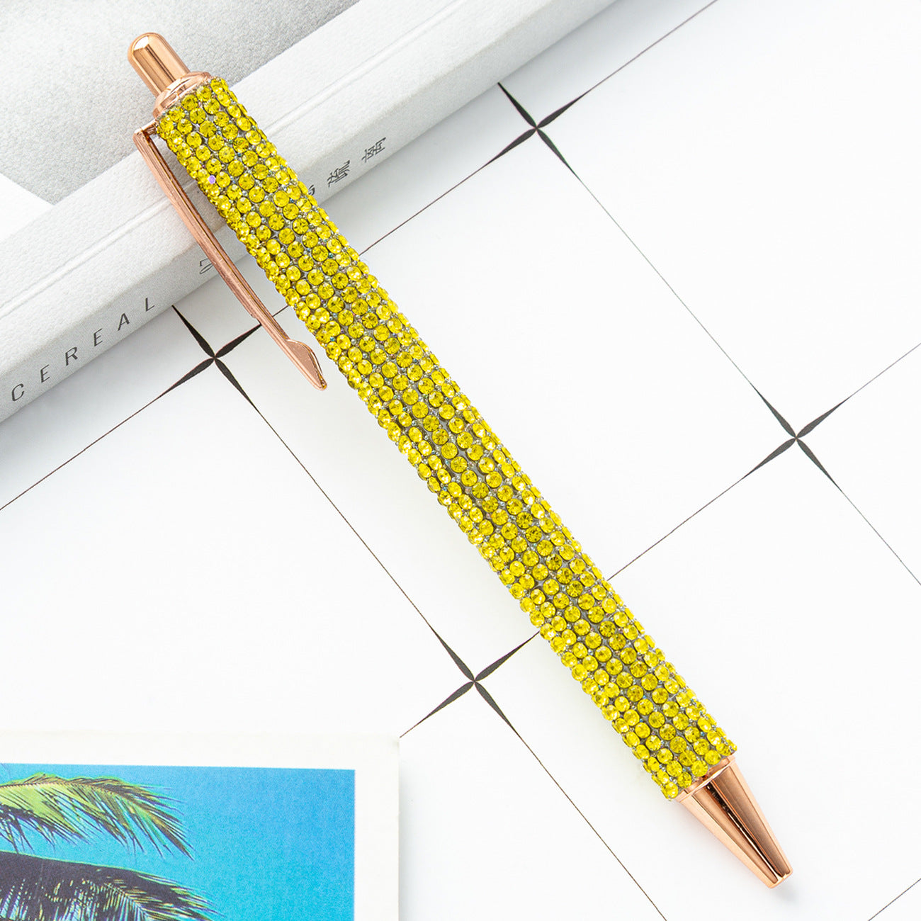 Wholesale Pressing Rhinestone Metal Pens