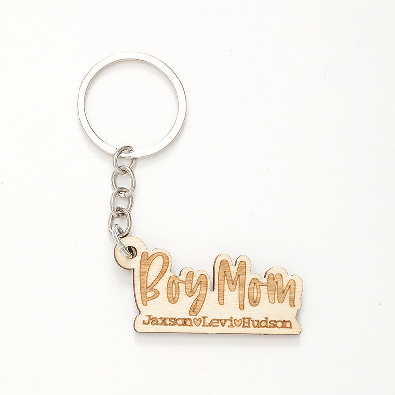 Wholesale Letter Wooden Keychains