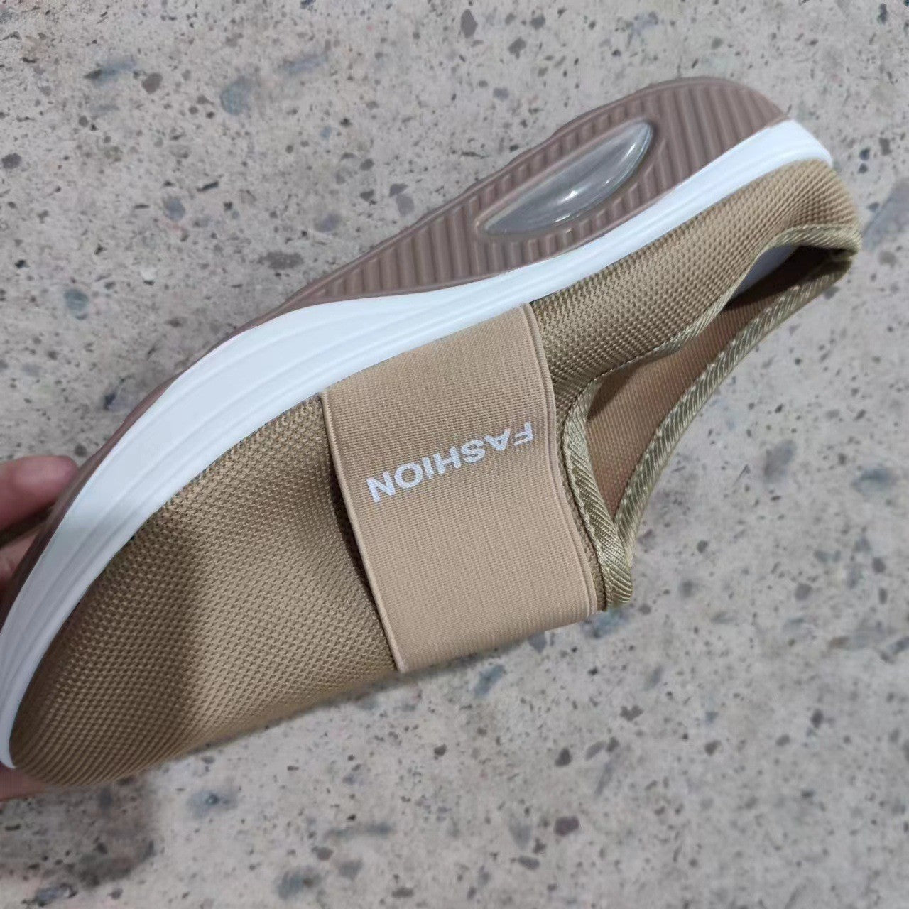 Wholesale large size Baotou slippers women breathable fly woven mesh pedal Half Drag