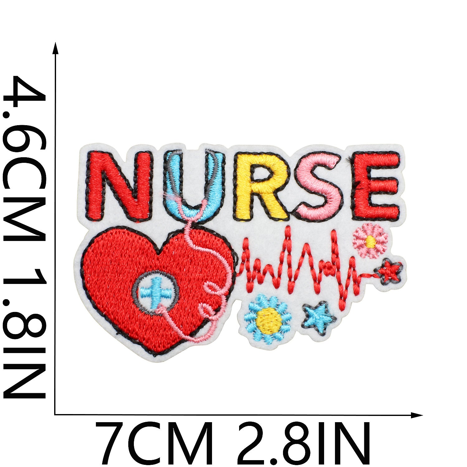 Wholesale Cartoon human organ embroidery patch medical equipment patch