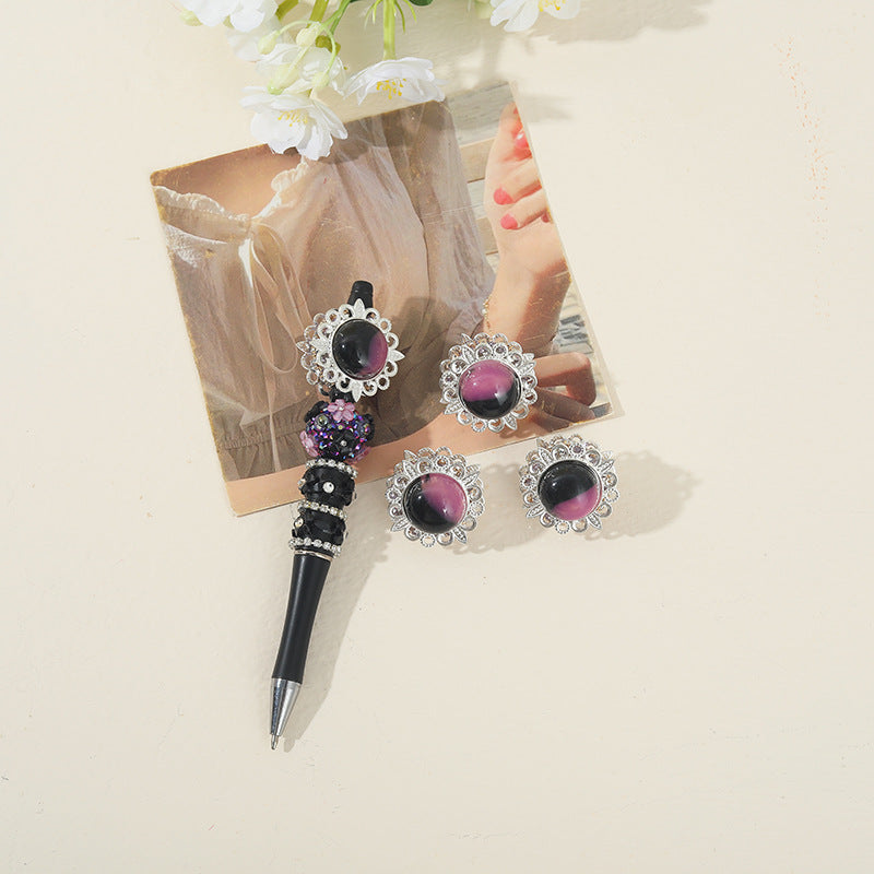 Wholesale 10pcs Heavy Alloy Oil Painting DIY Beads