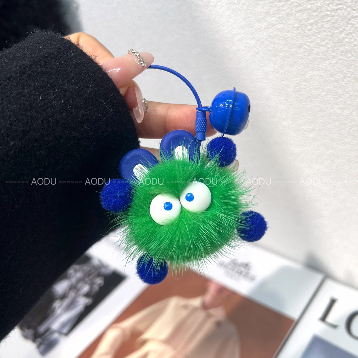 Wholesale Cute Little Briquettes Pendant Plush Keychain