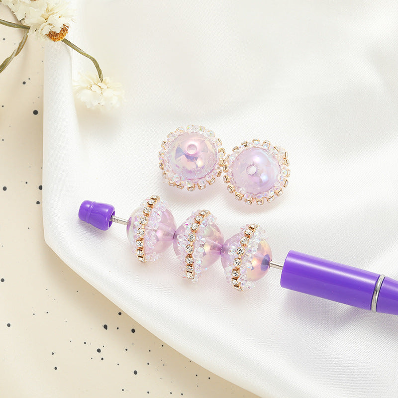 Wholesale 10pcs Luminous Handmade Beads with Drilled Straight Holes