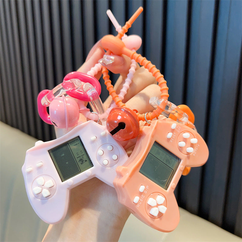 Wholesale Retro Mini Tetris Gamepad Game Console Plastic Keychain