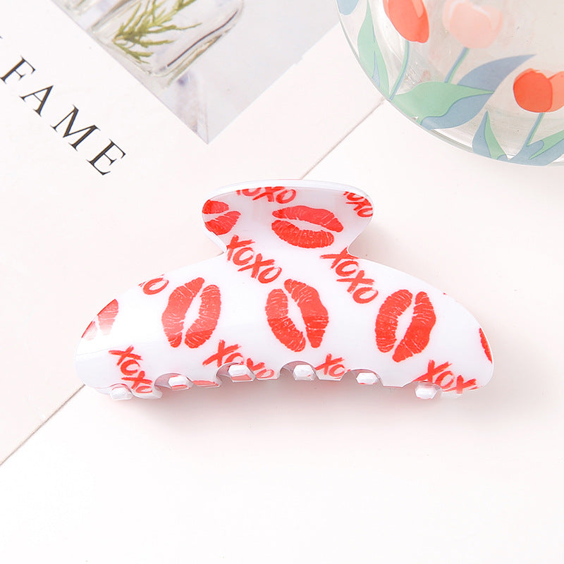 Wholesale Valentine's Day Acrylic Hair Clips