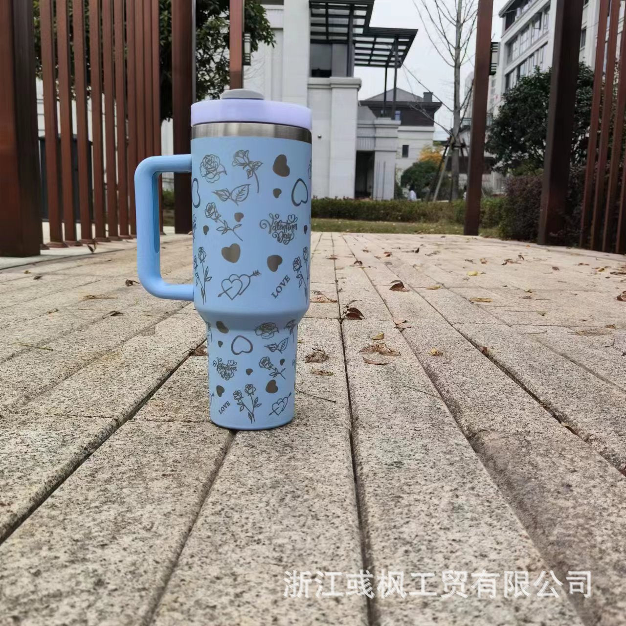 Wholesale 40oz Car Laser Valentine's Day Large Capacity Handle Tumbler Ice Cup