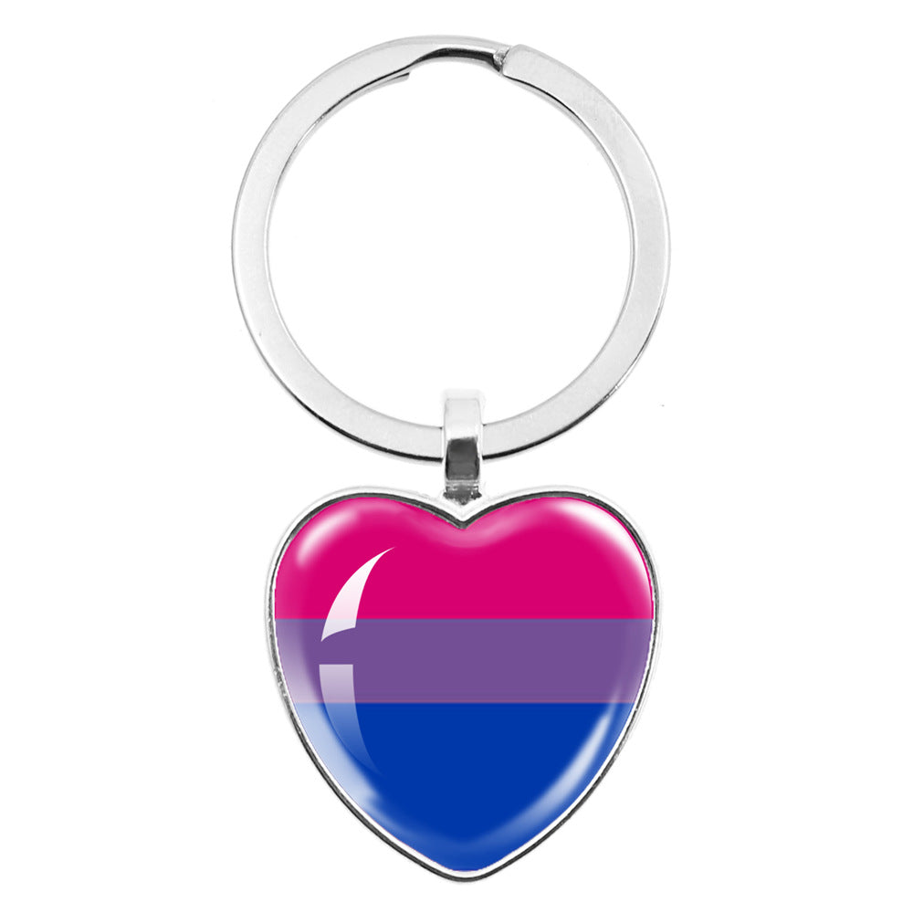 Wholesale LGBT Rainbow Love Metal Keychain