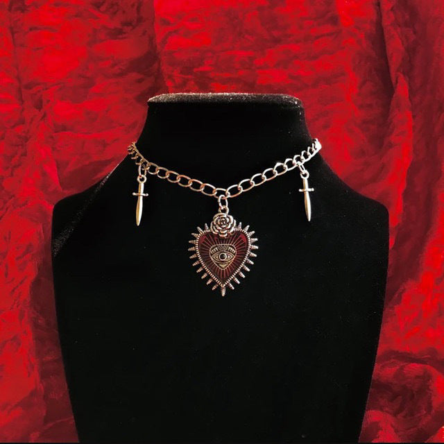 Wholesale Vintage Gothic Halloween Love Necklaces