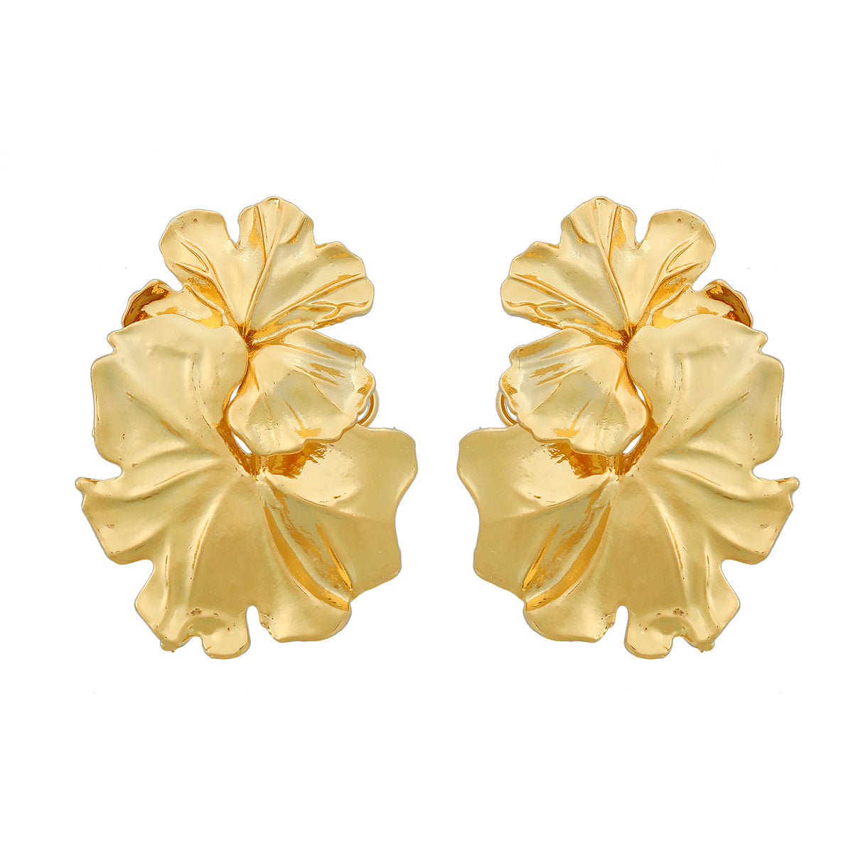 Wholesale Alloy Flower Earrings