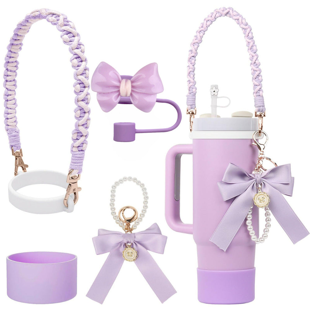 Wholesale  Small  Flower Straw Cap Bow Straw Tube Cap