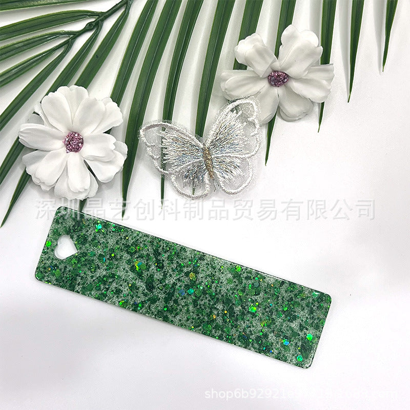 Wholesale 10pcs/pack Starry Sky Series Acrylic Bookmark DIY Pendant