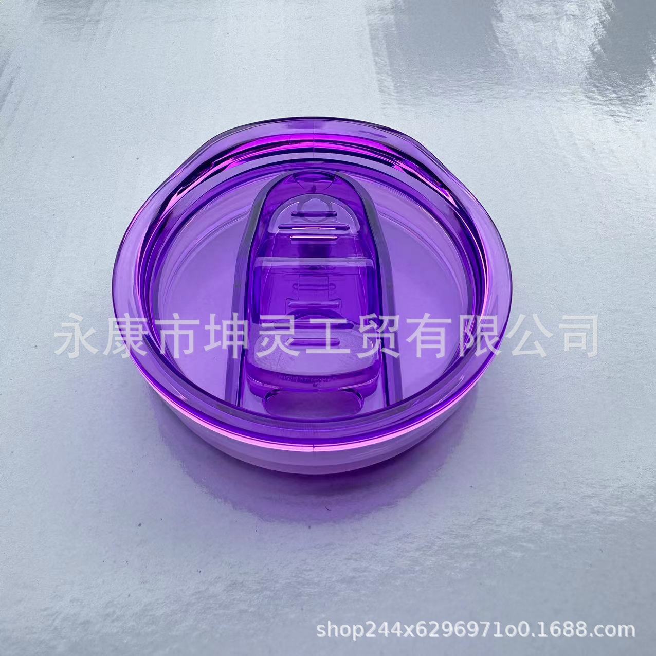 Wholesale 50pcs Glass Colored Stainless Steel Plastic Push Cup Lid