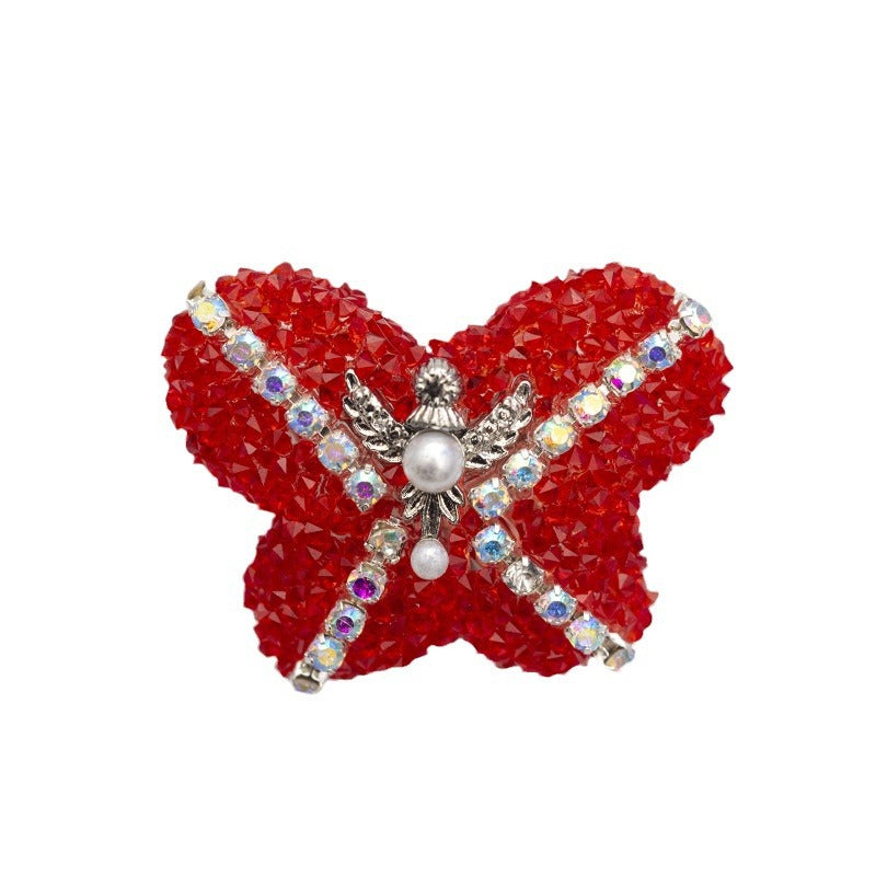 Wholesale 10pcs Acrylic Butterfly Diamond Ball String Beads