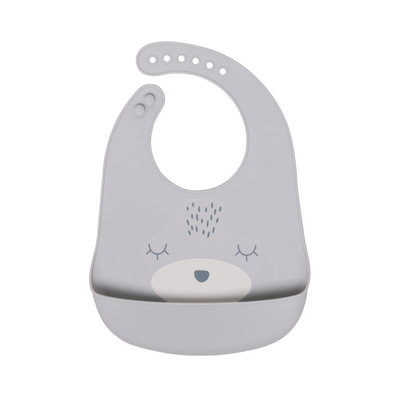 Wholesale Silicone Printed Adjustable Baby Bibs