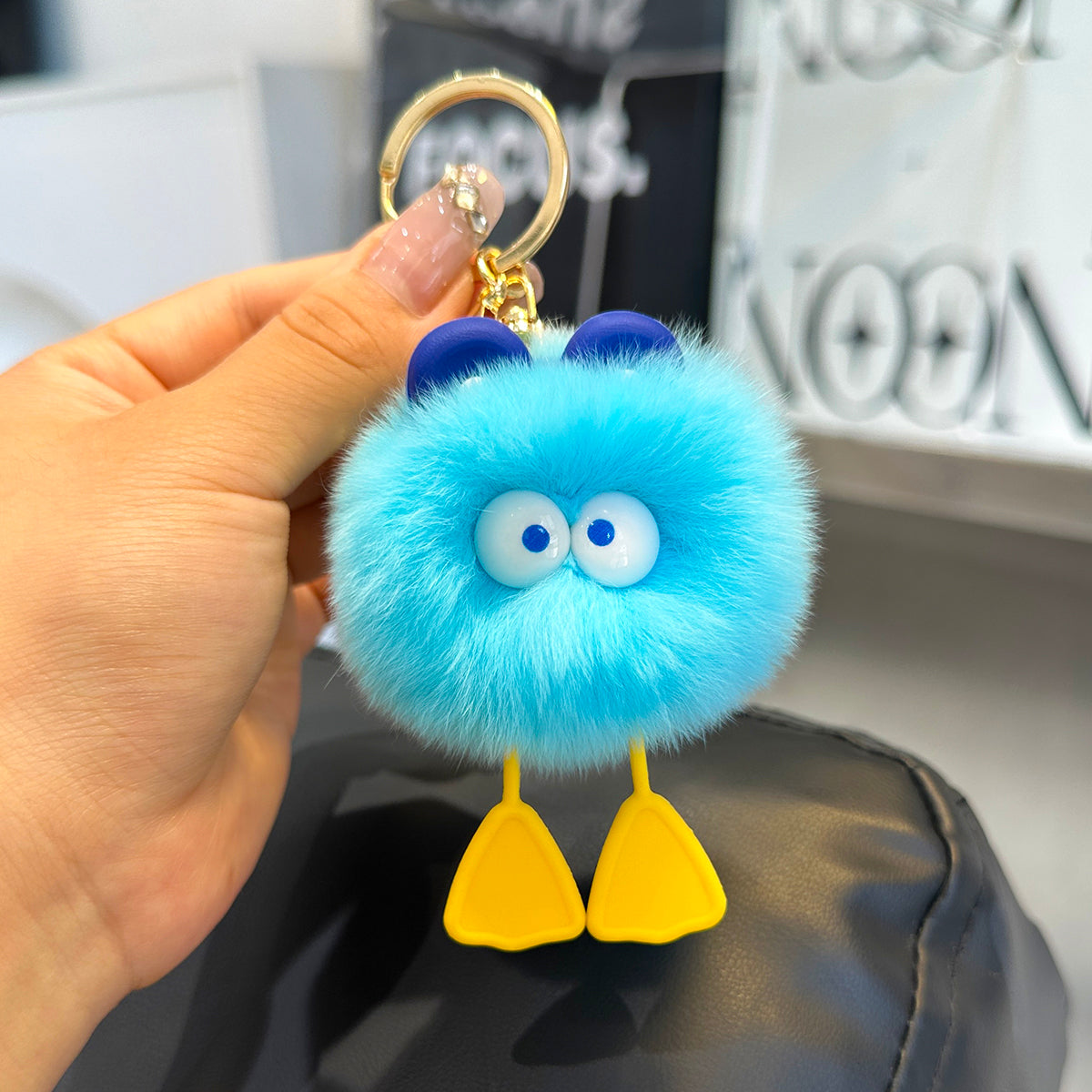 Wholesale Duck Plush Ball Keychain