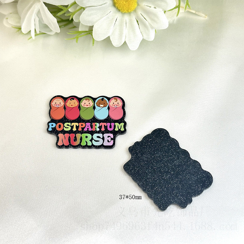 Wholesale 50pcs Loose Powder Cartoon Medical Series Acrylic DIY Patch Accessories