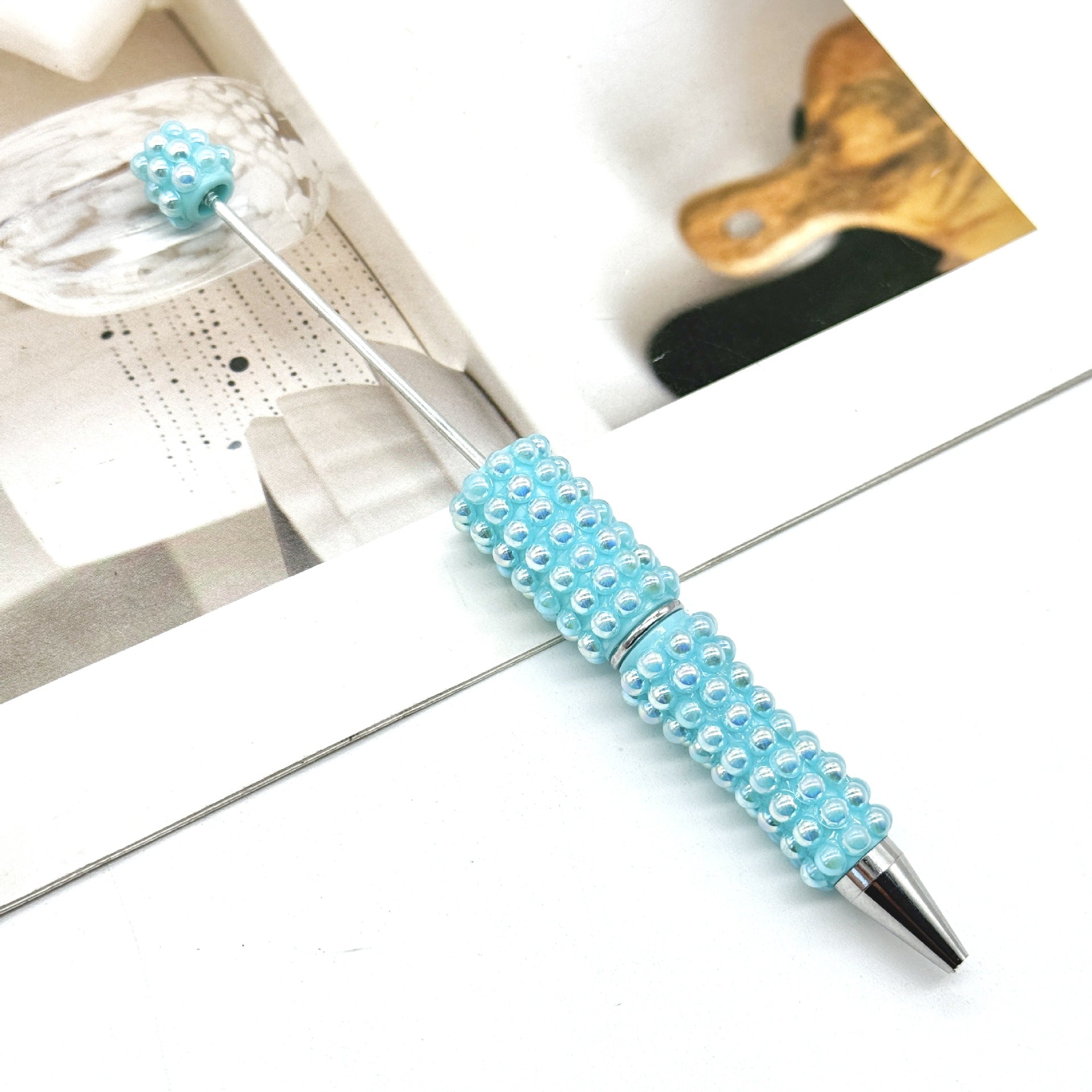Wholesale DIY Pearl Full Diamond Beading Pen Full Coverage Pen Cap Pearl Heavy Industry