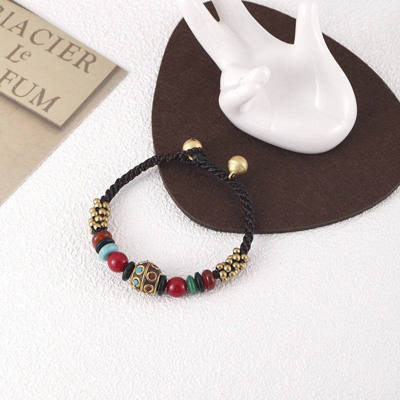 Wholesale Ethnic Style Turquoise Handwoven Bracelet