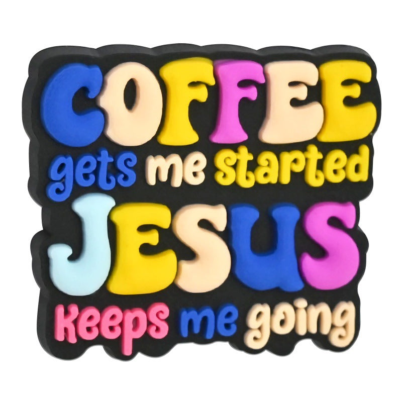 Wholesale  Random 100pcs  Coffee series PVC soft glue beaded DIY ballpoint pen