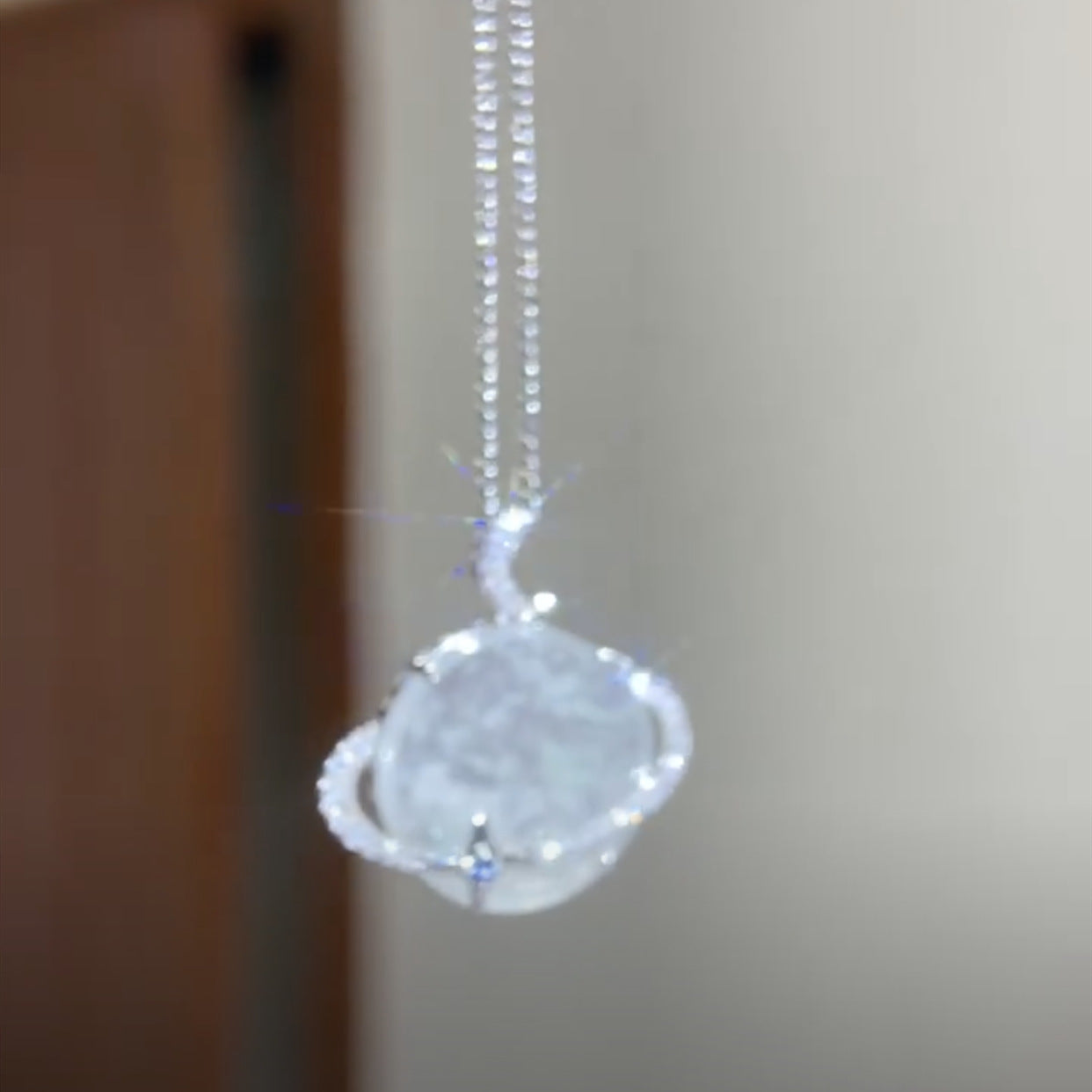 Wholesale Diamond Lunar Silver Necklaces