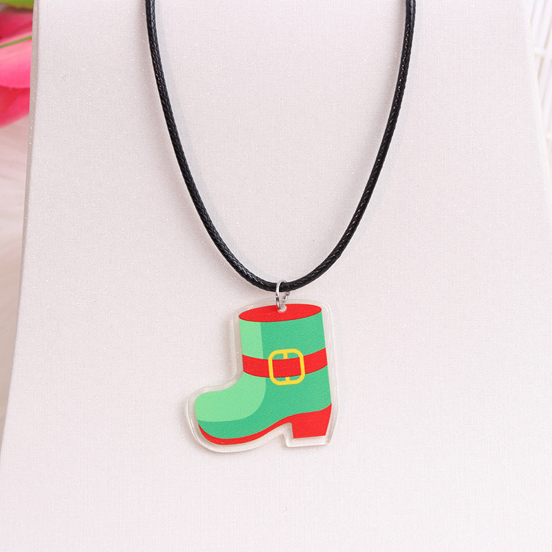 Wholesale St. Patrick's Day Beer Shamrock Rainbow Hat Pipe Necklace