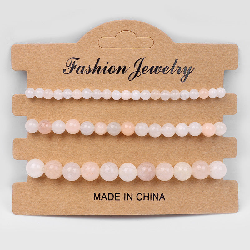 Wholesale 4mm6mm8mm Natural Stone Beads Bracelet