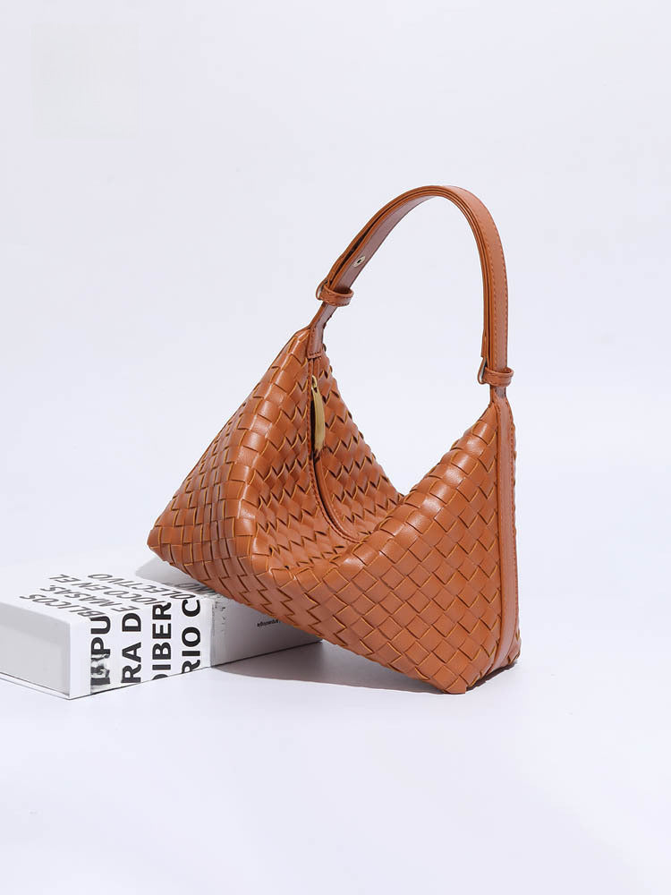 Wholesale Hand-woven bag lunch box handbag shoulder underarm bag