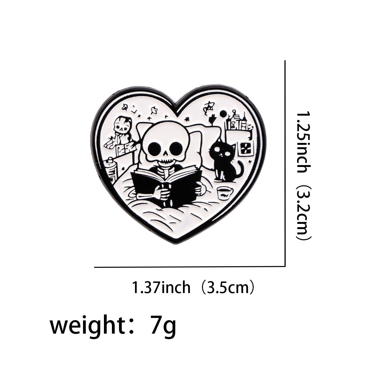 Wholesale Skull Brooch Cartoon Metal Badge Jewelry Medal Brooch Cartoon Badge