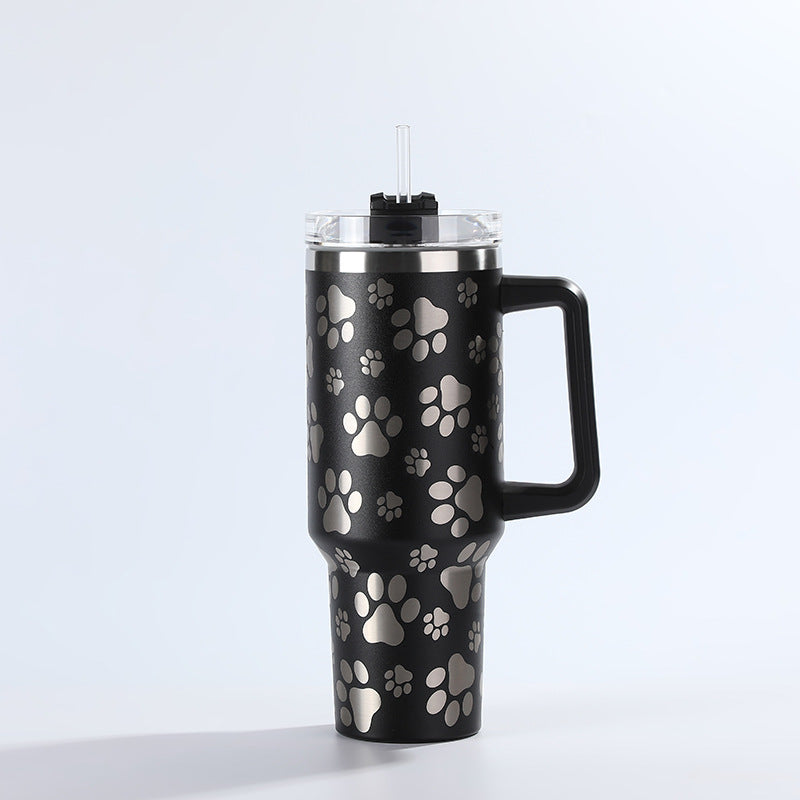 Wholesale Tumbler Ice Bullies Cup  Laser Cat Claw Vacuum Cup Straw Cup 40OZ Car Cup Ice Cup