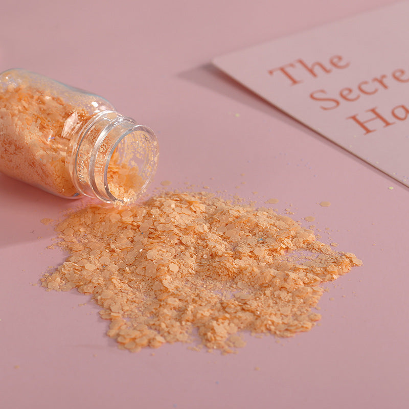 Wholesale DIY Handmade Materials Flow Linen Nail Art Macaron Mixed Glitter Matte Candy Color Hexagonal Glitter