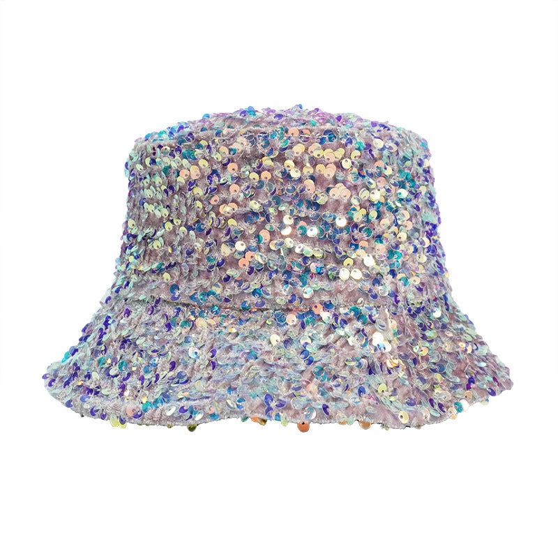 Wholesale Cotton Polyester Sequin Bucket Hat