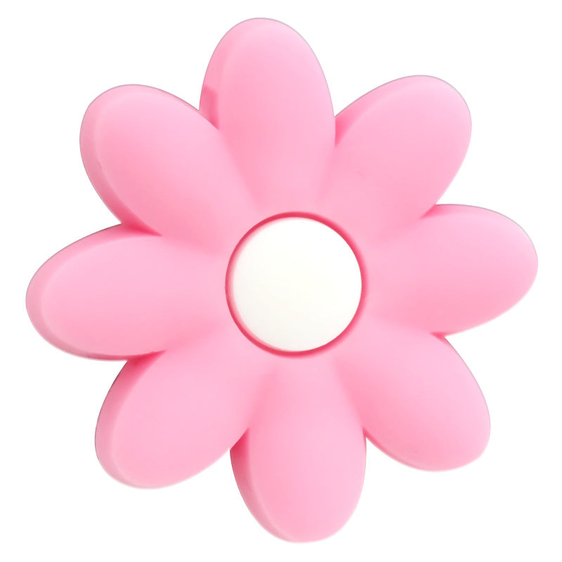 Wholesale Random  100pcs/pack  Cute cartoon flower series soft rubber beads