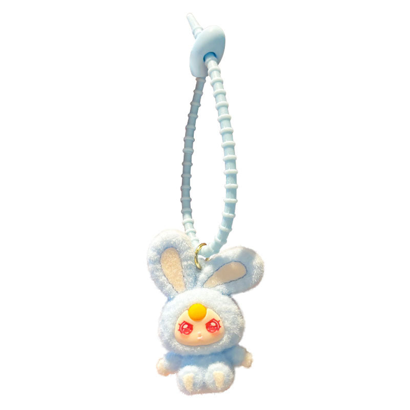 Wholesale Cute flocking doll desktop car decorative ornaments keychain